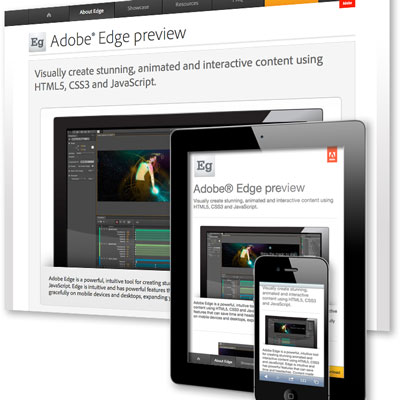 Adobe Edge Responsive website