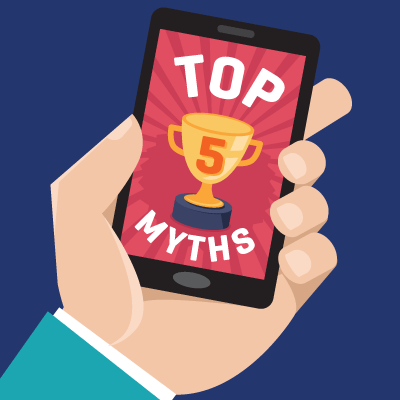 B2B Mobile Myths infographic