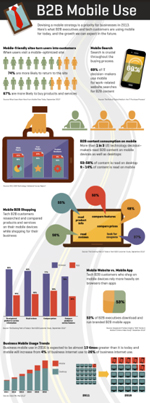 B2B Mobile Use Infographic