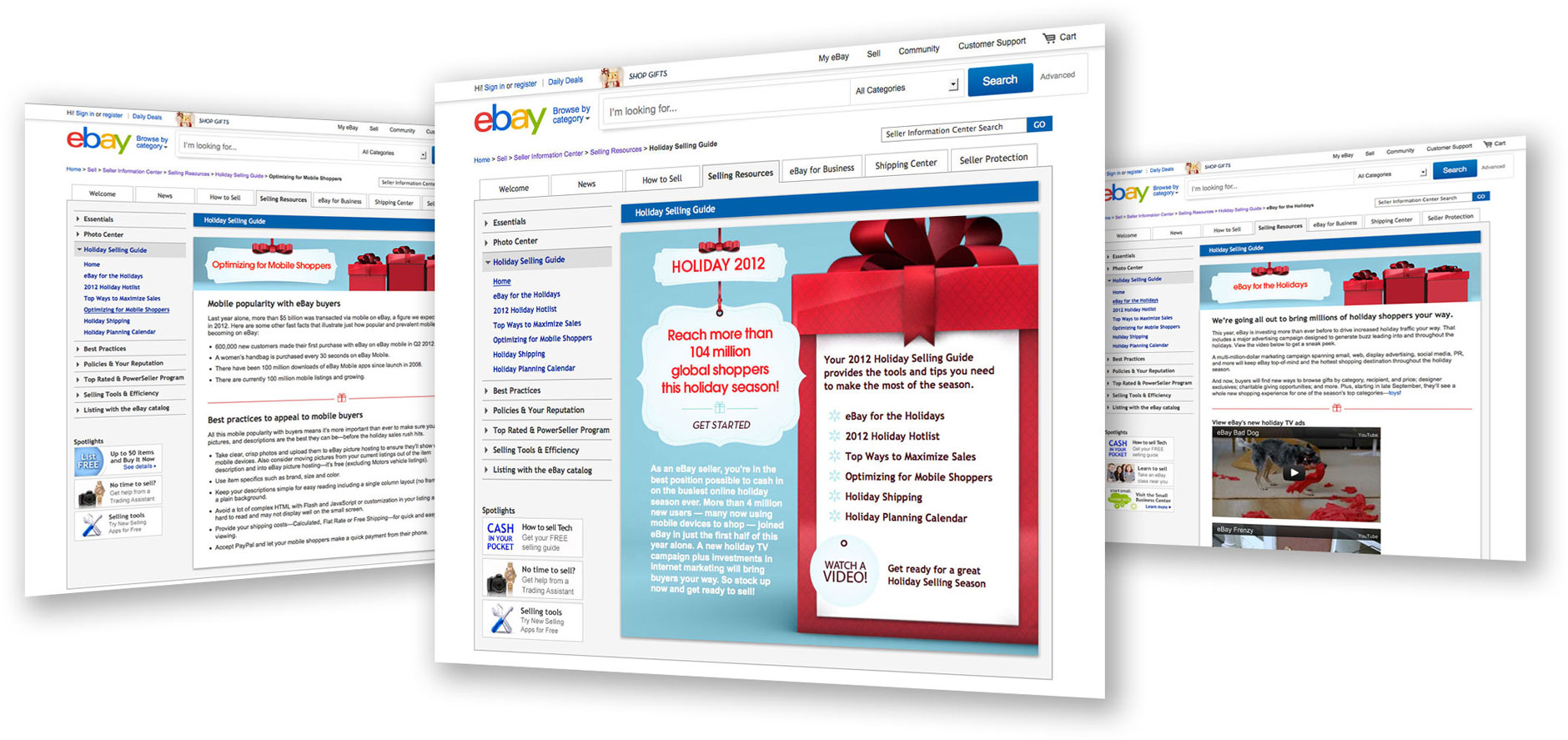 eBay holiday microsite