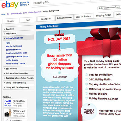 B2C holiday microsite