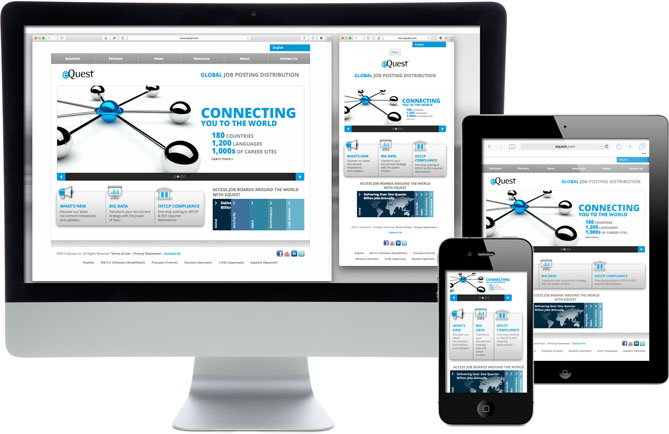 eQuest responsive website