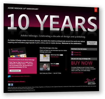 ID10 interactive timeline microsite