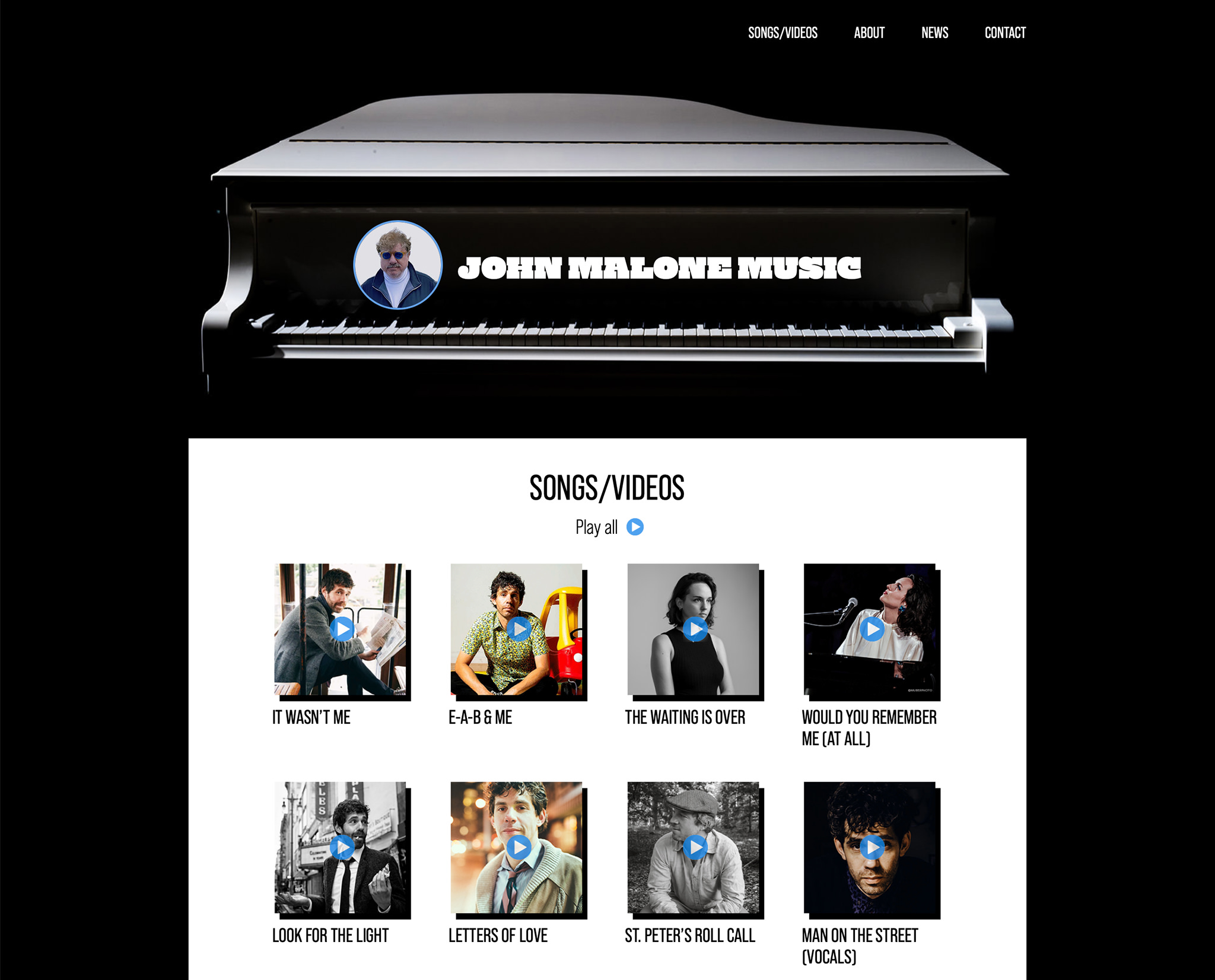 John Malone Music website