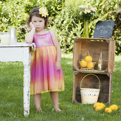 empty lemonade stand