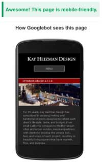 Google Mobile-Friendly Website