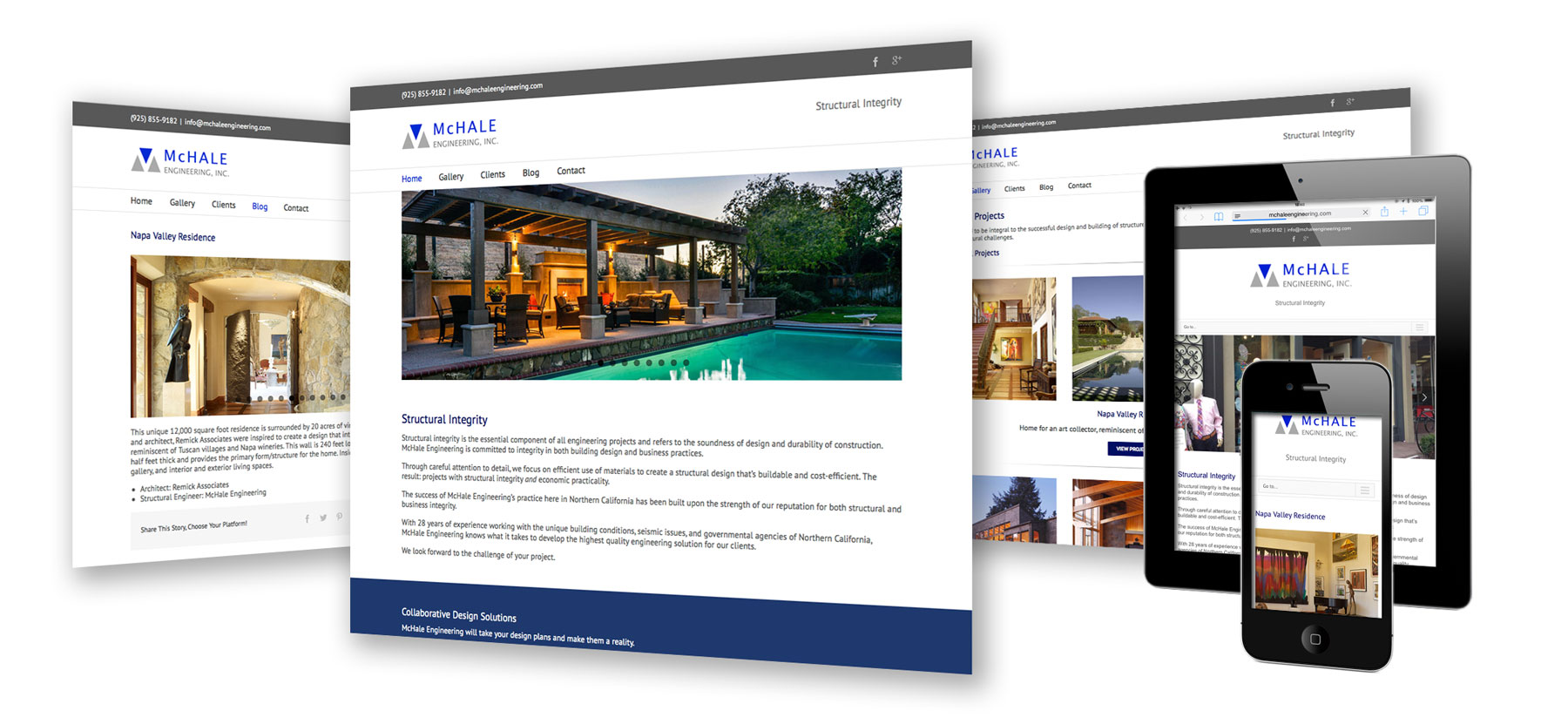 responsive website for architect construction engineer