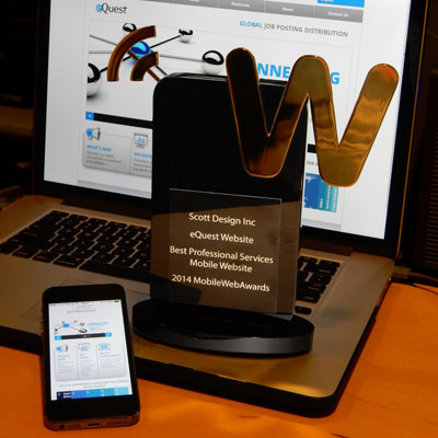 mobile web design awards for B2B professional services website