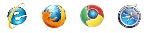 popular browser icons